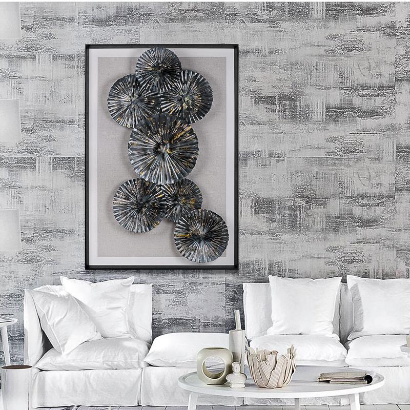 玄關(guān)裝飾畫 工業(yè)風(fēng)客廳沙發(fā)軟裝實(shí)物 立體手工鐵藝金屬酒店壁飾