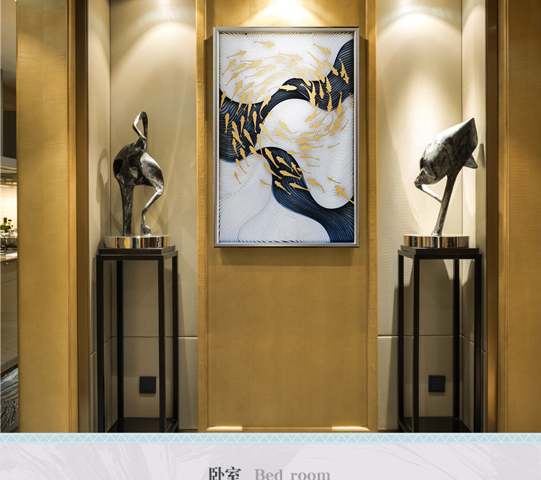 輕奢玄關(guān)裝飾畫 實物畫 餐廳壁畫 客廳組合掛畫 墻畫 遨游