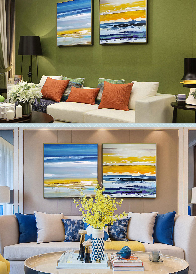 手繪油畫 客廳臥室裝飾畫餐廳壁畫 方版現(xiàn)代簡(jiǎn)約抽象畫  無際