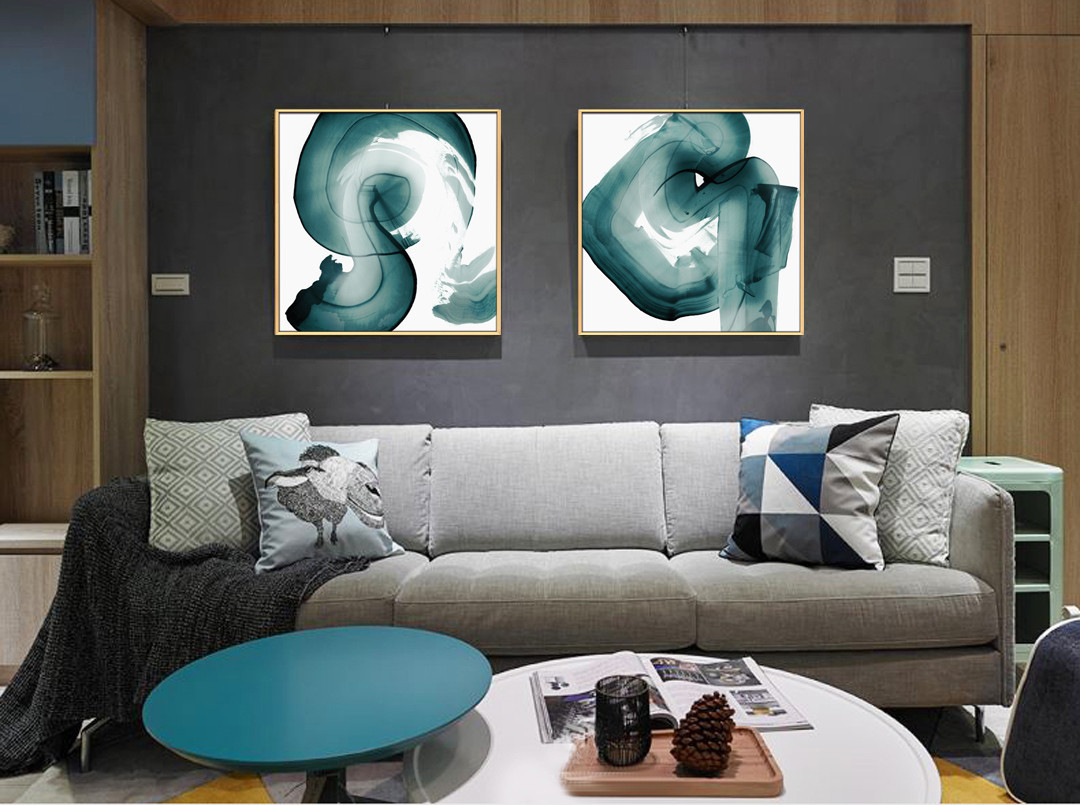 現(xiàn)代簡約客廳裝飾抽象事玄關(guān)臥室掛畫 晶瓷畫