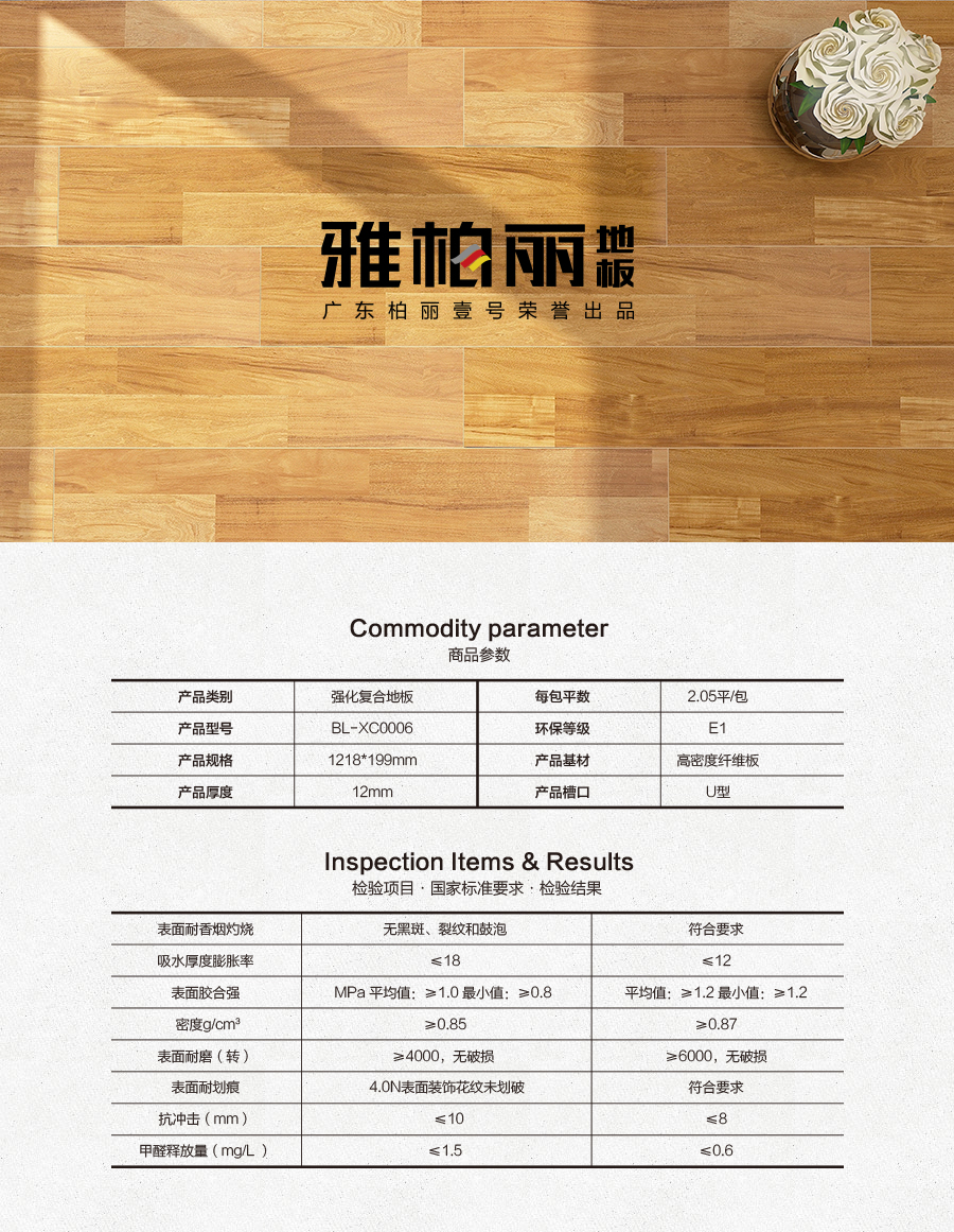 雅柏麗地板 強化復合地板 強化復合地板十大品牌 BL-XC0006漢堡幻想