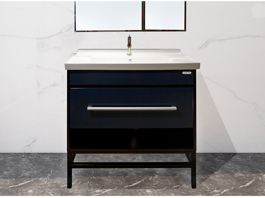 落地式陶瓷浴室柜,現(xiàn)代簡(jiǎn)約實(shí)木浴室柜,GOHGOH浴室柜