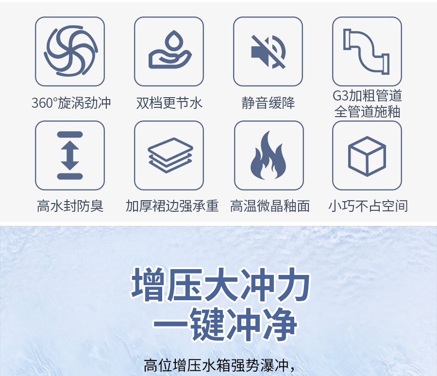 家用衛(wèi)生間馬桶 普通陶瓷坐便器 沖水抽水馬桶 一體式座便節(jié)水防臭靜音虹吸式馬桶 2899